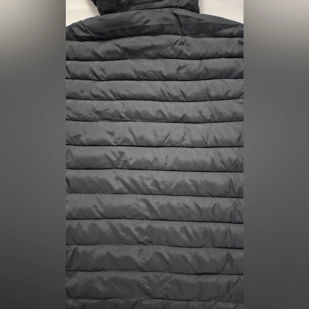 MICHAEL KORS MEN'S LIGHWEIGHT HOODED LONG SLEEVE BLACK PUFFER JACKET MX68755